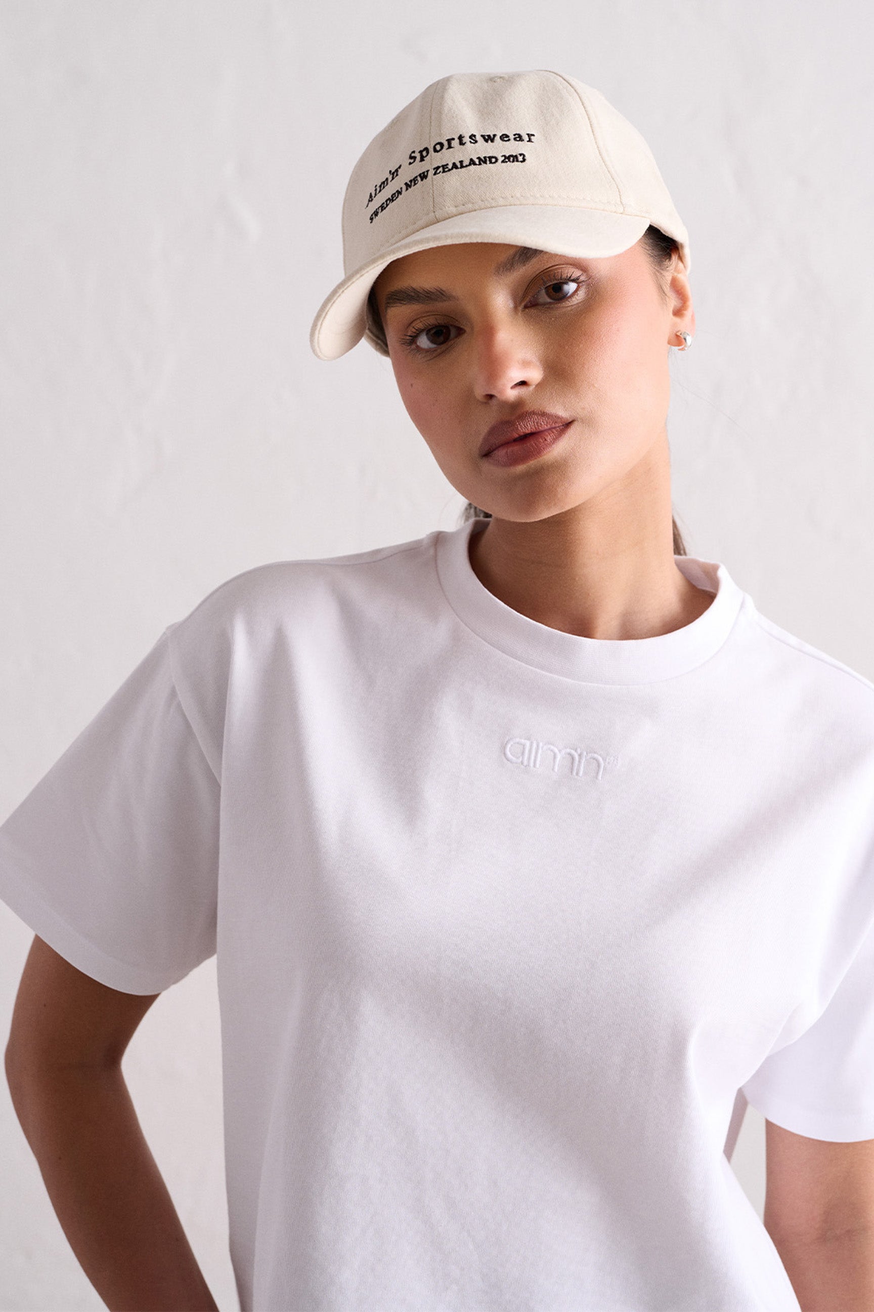 Boxy T-Shirt - White - for kvinde - aim'n - Tops