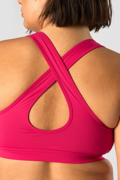 classic sports bra hyper pink