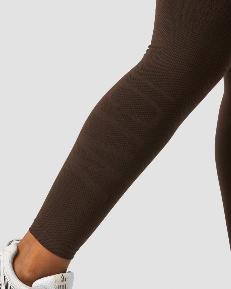 define seamless v-shape tights dark brown