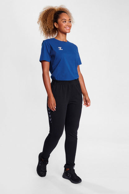 HUMMEL - Hmlauthentic Co T-shirt S/s Woman - True Blue