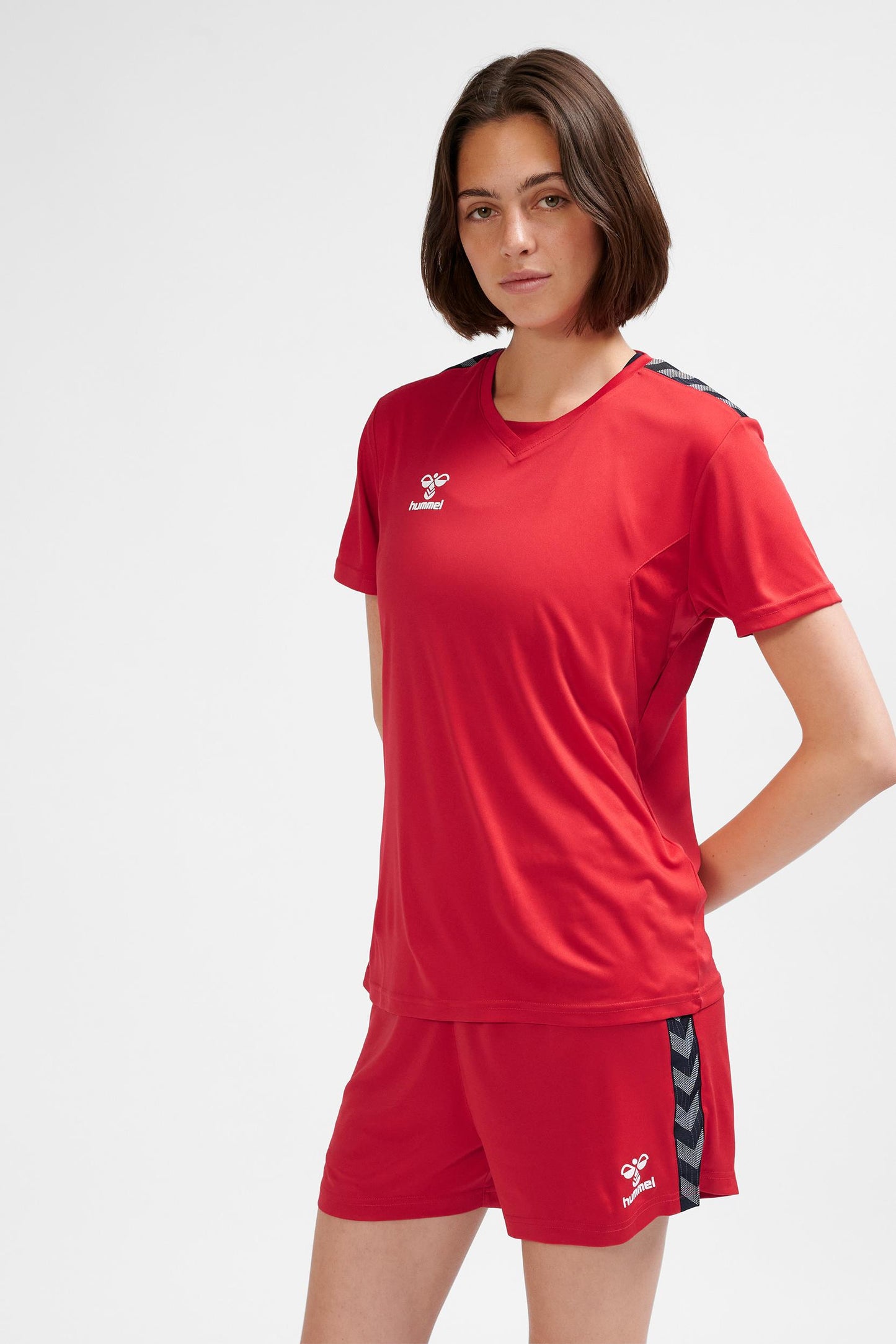 HUMMEL - Hmlauthentic Pl Jersey S/s Woman - True Red