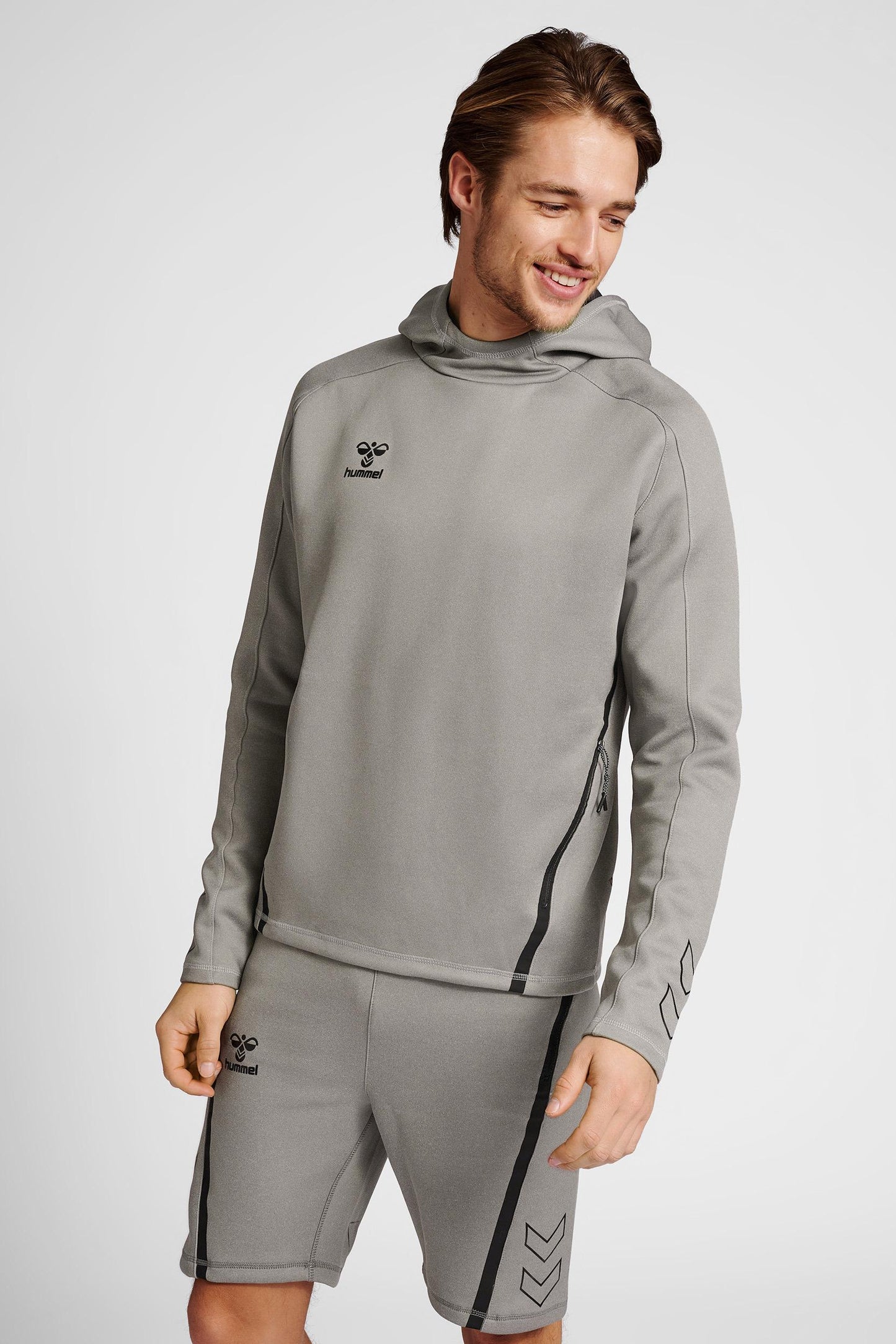 HUMMEL - Hmlcima Xk Hoodie - Grey Melange