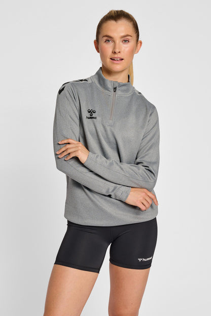 HUMMEL - Hmlcore Xk Half Zip Sweat Woman - Grey Melange