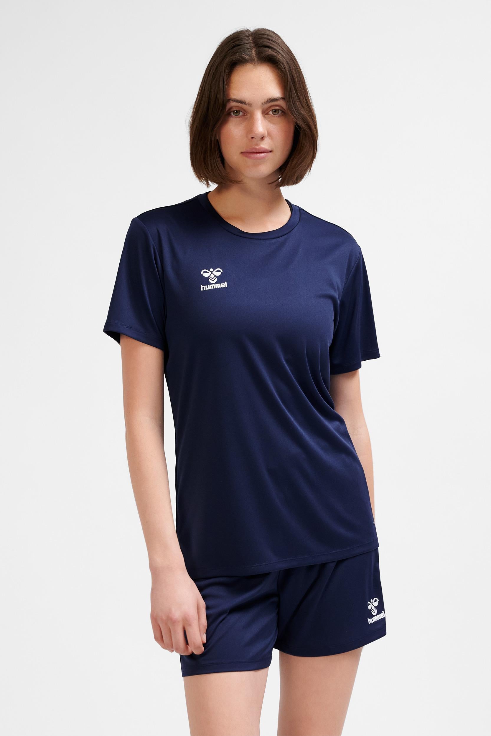 HUMMEL - Hmlessential Jersey S/s Woman - Marine