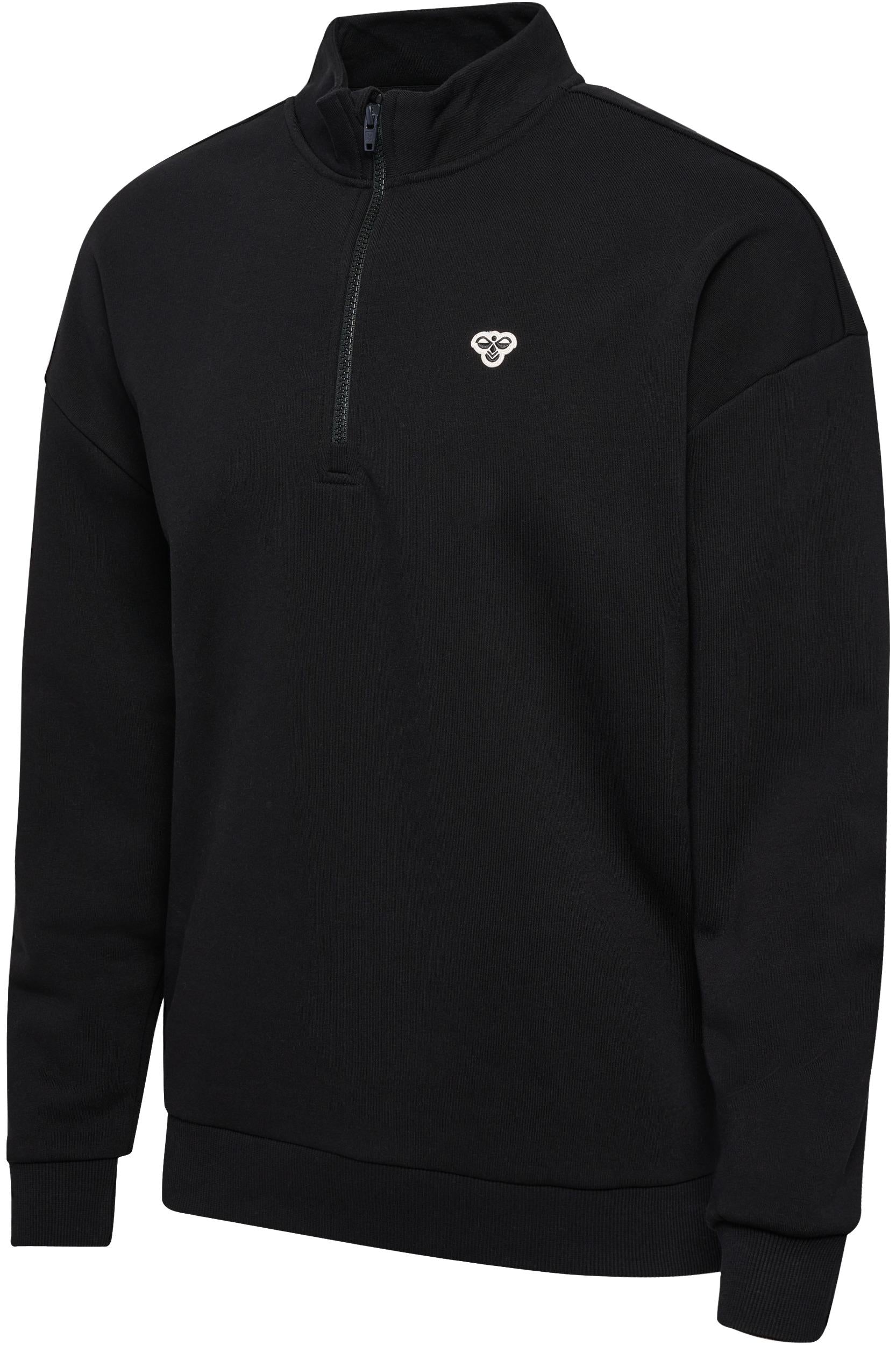 HUMMEL - Hmlloose Half Zip  Bee - Black