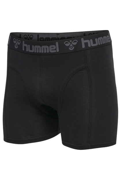 HUMMEL - Hmlmarston 4-pack Boxers - Black/dark Grey Melange