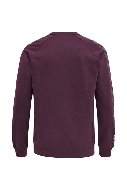 HUMMEL - Hmlmove Grid Cotton Sweatshirt - Grape Wine