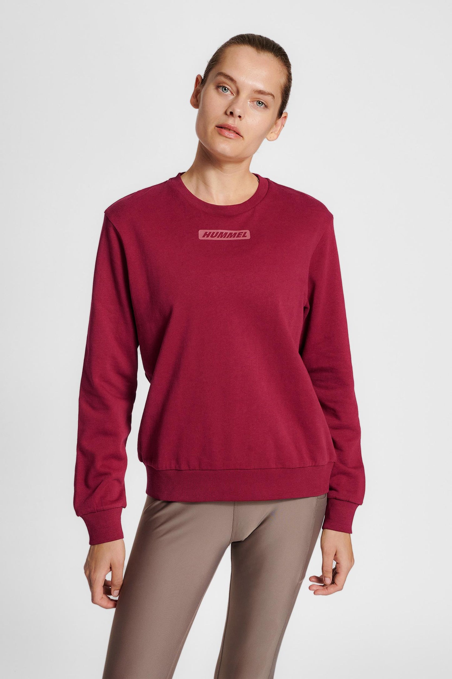 HUMMEL - Hmlte Element Sweatshirt - Cabernet