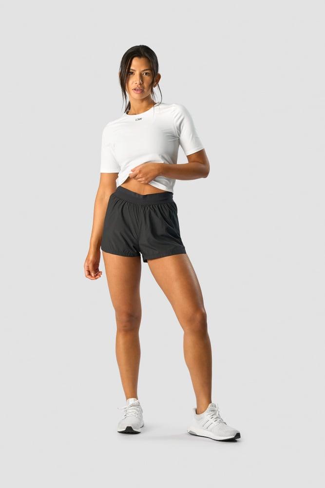 ICANIWILL - Charge Cropped Mid Sleeve - White