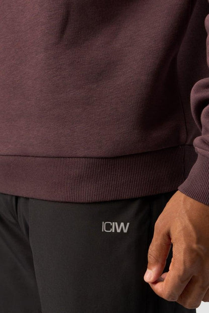 ICANIWILL - Everyday Crewneck Side Logo - Burgundy