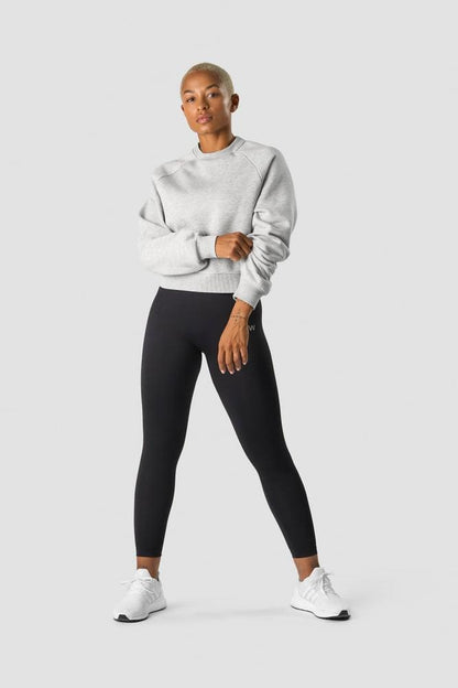 ICANIWILL - Everyday Cropped Crewneck - Light Grey Melange