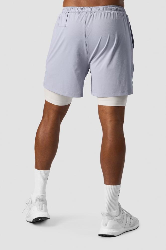 ICANIWILL - Stride 2-in-1 Shorts - Light Blue