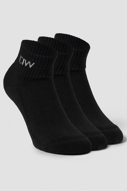 ICANIWILL - Training Half Socks 3-pack - Black