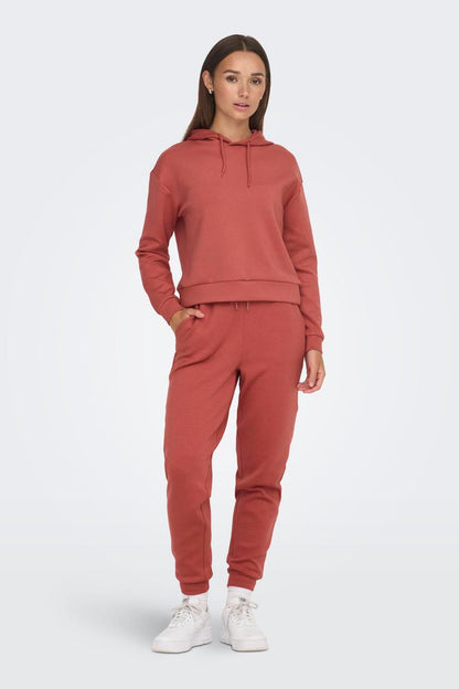 ONLYPLAY - Lounge Life Hood Ls Swt - Rose