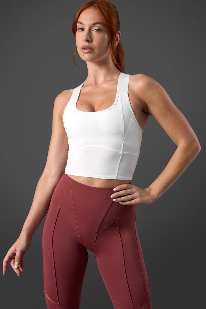 reboot 2-in-1 sports bra white