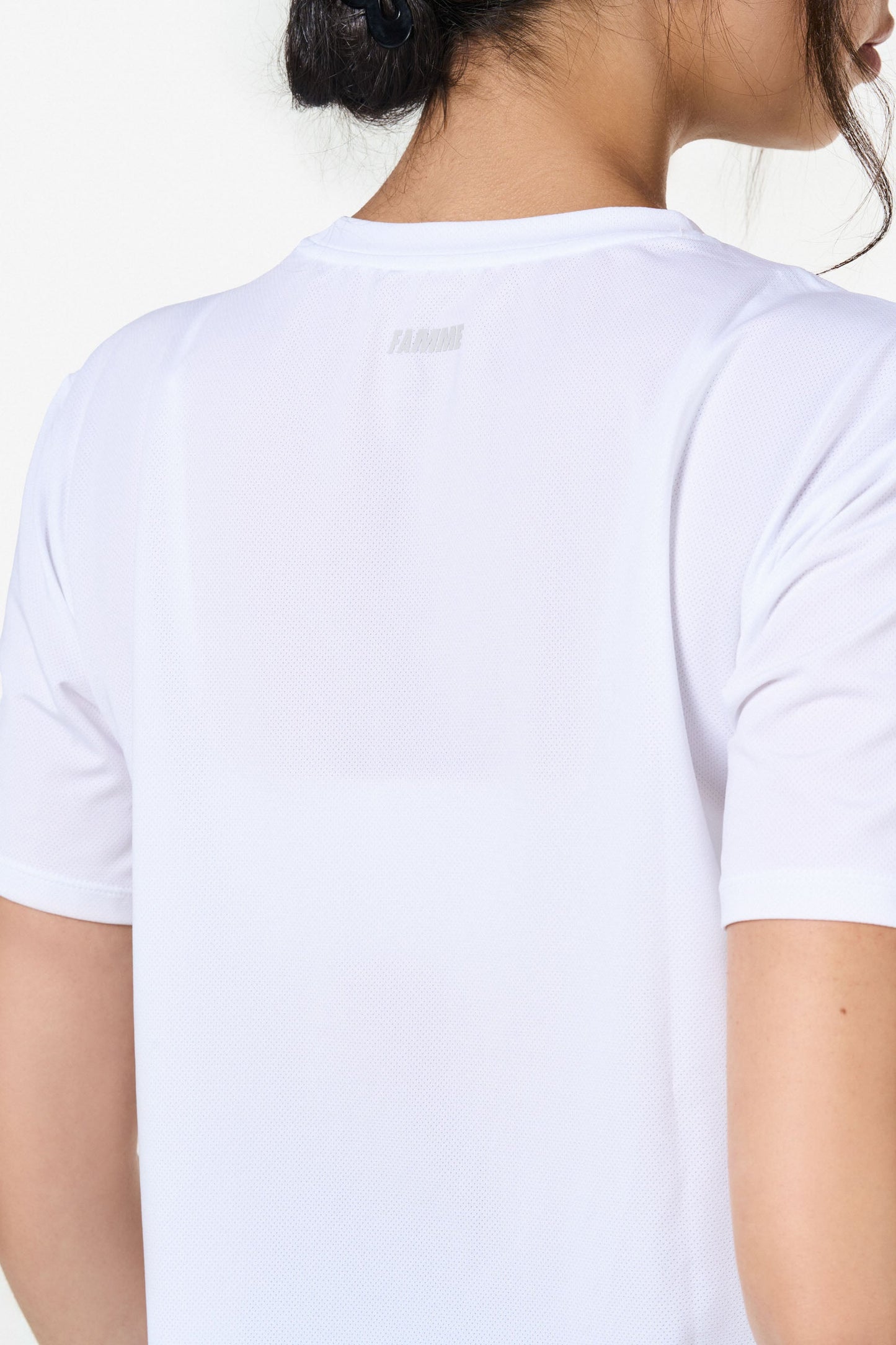 Relaxed Mesh T-Shirt - for kvinde - FAMME - T-Shirt