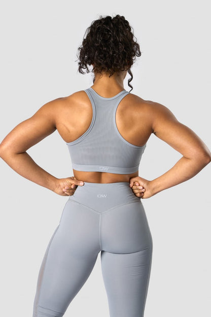 revive mesh sports bra dusty blue