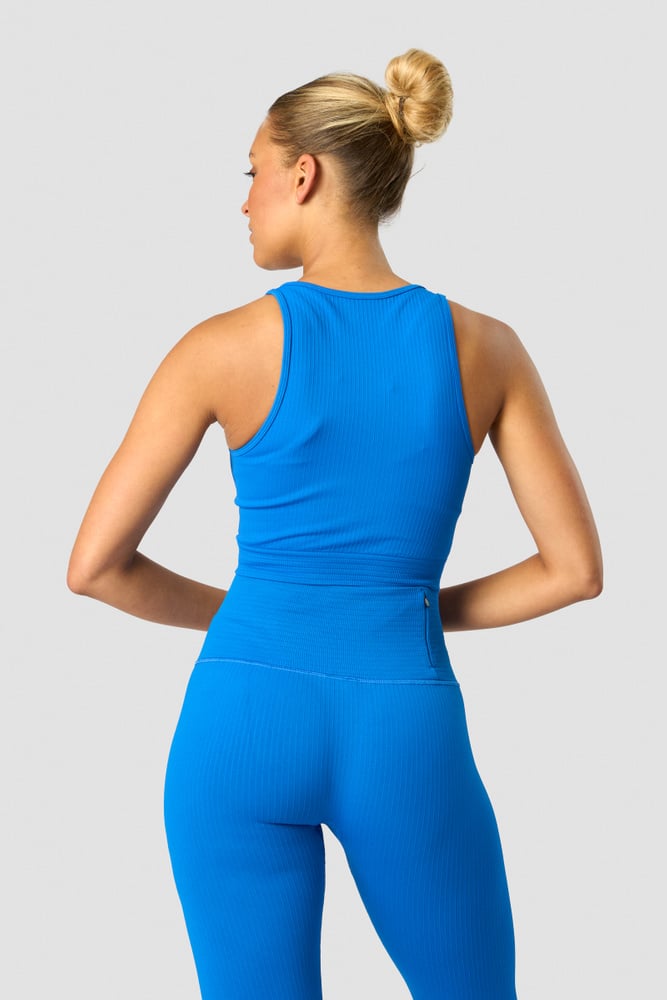 ribbed define seamless tank top cobalt blue