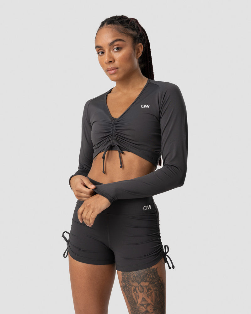 scrunch long sleeve anthracite wmn