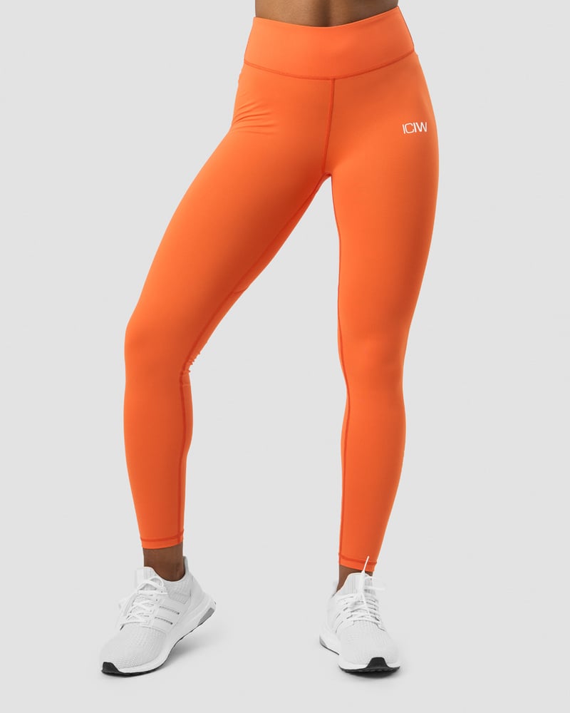 scrunch v-shape tights orange