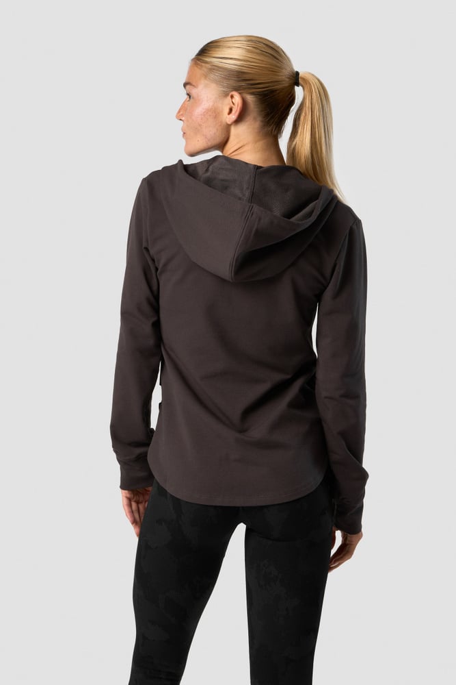 stride zip hoodie wmn charcoal