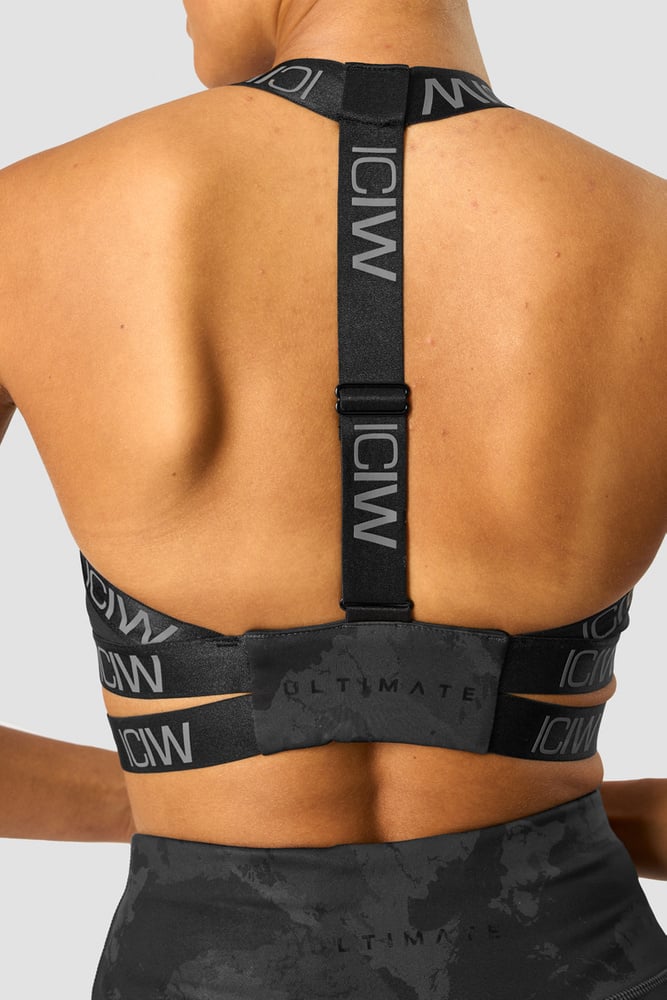 ultimate training sports bra black camo